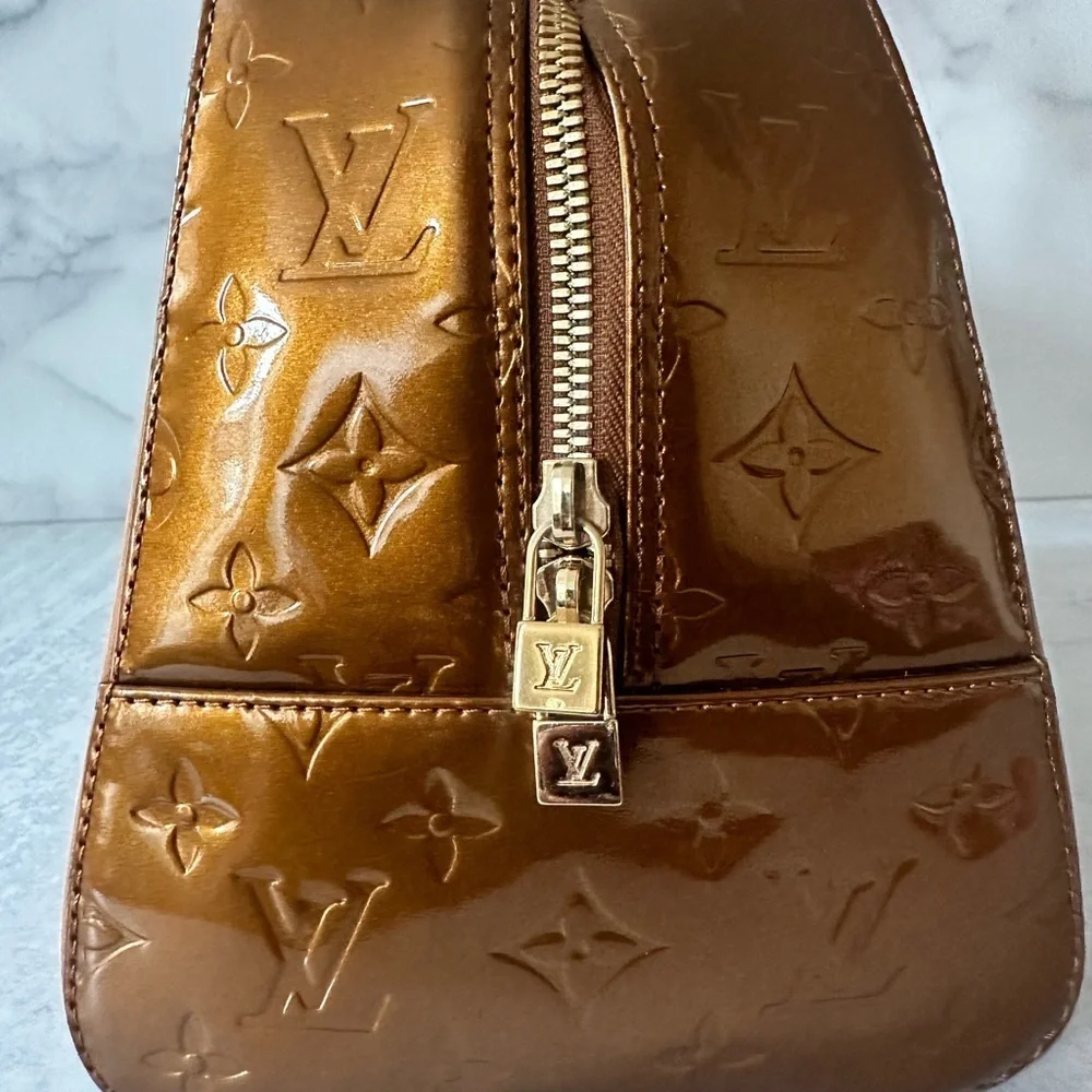 Louis Vuitton Vernis Tompkins Square Satchel – Bronze Patent Leather